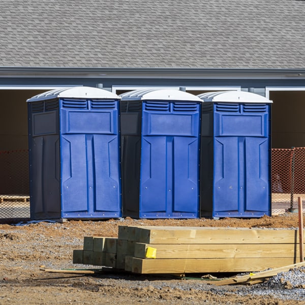 how can i report damages or issues with the portable toilets during my rental period in Collins